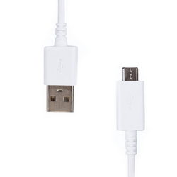USB data cable (Micro USB) L=800mm for mobile phones Samsung white
