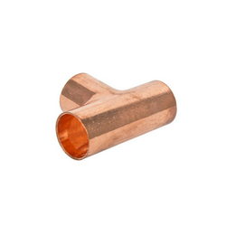 Copper tee 3 x 3/4" for air conditioner