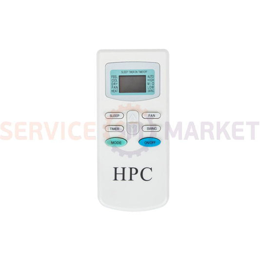 Remote control for HPC air conditioner