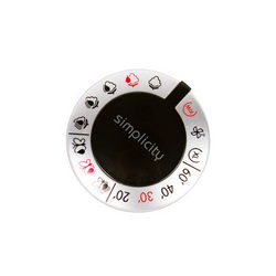 Program switch knob for washing machine Gorenje silver/black