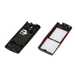 Complete housing for mobile phone X2-00 Nokia red (HC)