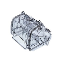 Cover (right) with gasket for dust container of Electrolux vacuum cleaner black