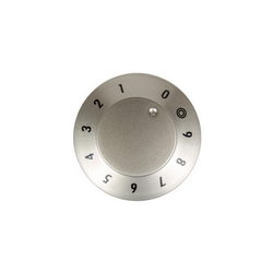 Burner control knob (2-zone) for electric stove Gorenje silver