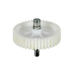 Gear with shaft for meat grinder D=79.5, H=18, Z=44 (shaft D=12x67 hexagon) Saturn