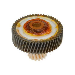 Small gear for meat grinder D=18.5/46.5, H=20/12(35.5), Z=16koz../54koz. metal. Aurora