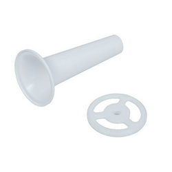 Nozzle + washer for sausage for meat grinder D= main 54mm / insert 54mm (with groove) Redmond white