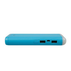 External battery GOLF GF-D5S LED Li-Polymer 2xUSB 5V 10000mAh 150x62x23mm for mobile phone blue