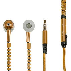 Headset for mobile phone Zipper (3.5mm jack) 32 Ohm 3mW L=1100mm gold