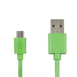 USB data cable (Micro USB) Belkin L=1200mm for mobile phones green