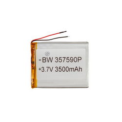 Полимерный аккумулятор BW 357590P 3,7V 3500mAh 75x94x4mm