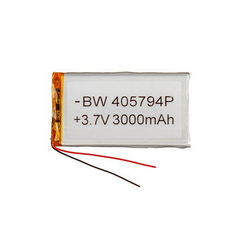 Полимерный аккумулятор BW 405794P 3,7V 3000mAh 52x96x4mm