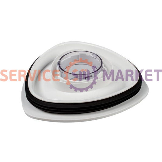 Blender bowl lid complete with plug and seal Braun