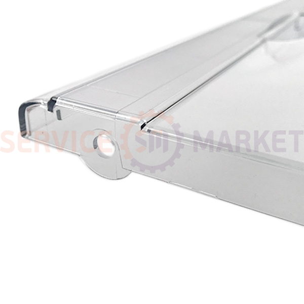 Freezer drawer panel (lower, new model with one fastening) 470x210mm Atlant transparent