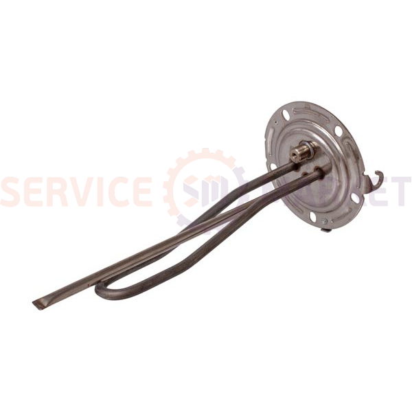 Heating element for boiler under anode 1000W (stainless steel) L=285mm flange 124mm, 1 tube under sensor anode M5 MTS