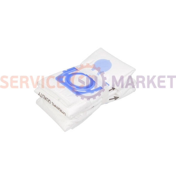 Set of microwave bags (8 pcs.) SAFBAG + motor filter (2 pcs.) ZVCA100B for vacuum cleaner Zelmer blue