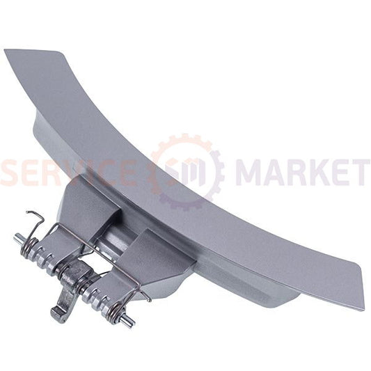 Door (hatch) handle assembly for Electrolux washing machine silver