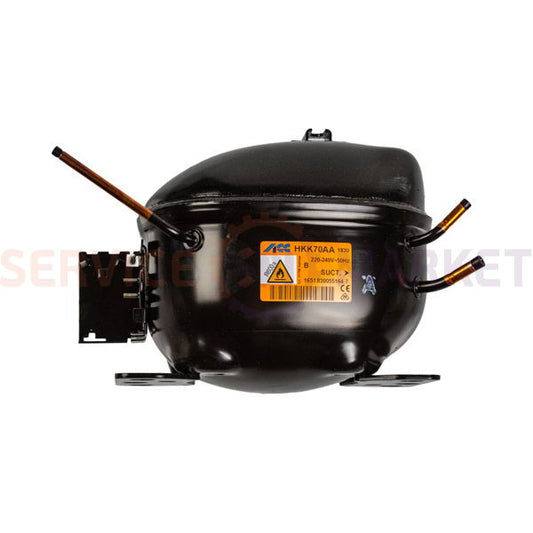 Compressor for refrigeration. ACC HKK70AA R600a 117W (with starting relay) Electrolux