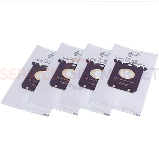 Set of microfiber bags (4 pcs) FC8021/03 S-BAG for Philips vacuum cleaner (without box)