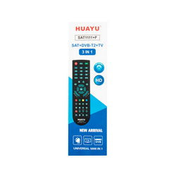 Universal remote control for SAT and DVB-T2 tuners Huayu RM-SAT1111+