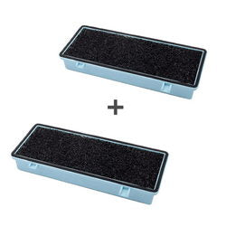 Set of HEPA13 outlet filters (2 pcs.) for vacuum cleaner (with corner filling) LG