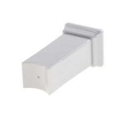 Pusher with cover for vegetable cutter attachment for Bosch meat grinder gray