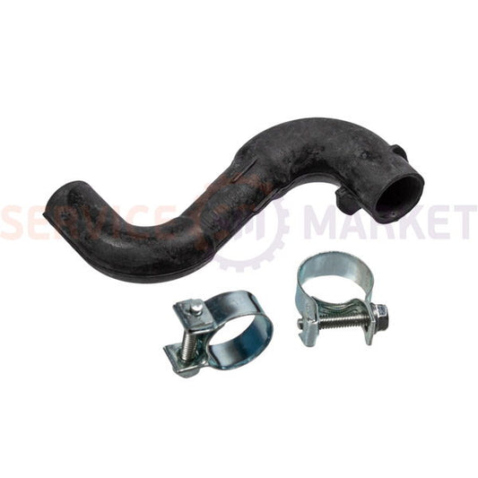 Connecting pipe (dispenser-tank, pre-wash) with clamps for Electrolux vertical washing machine