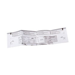 Door front mounting template for built-in Electrolux dishwasher