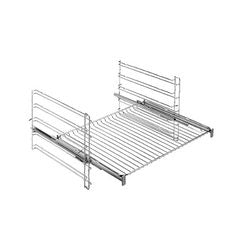 Telescopic guide set, single-level (right + left) for Electrolux oven