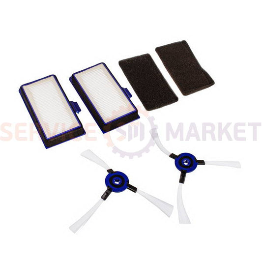 Set of HEPA filters and foam + brushes for the side edges of the Rowenta robot vacuum cleaner