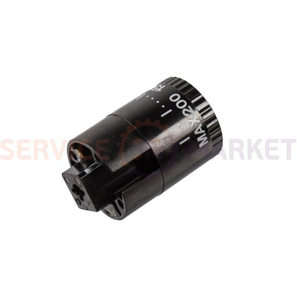 Temperature control knob for Zanussi oven black