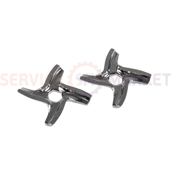 Set of knives for meat grinder (2 pcs.) D=45mm s=4.5mm hexagon hole Moulinex