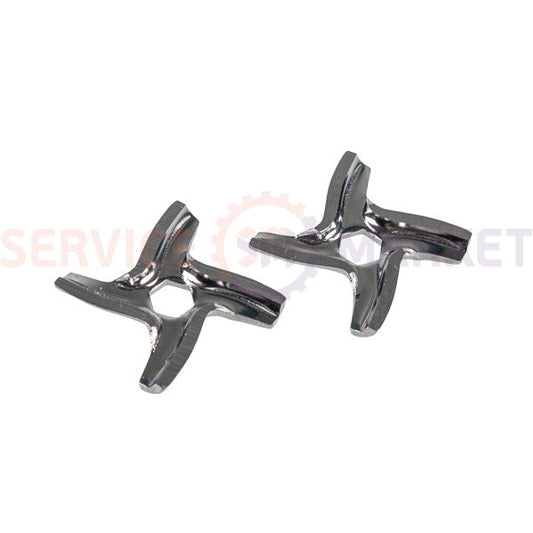 Set of knives for meat grinder (2 pcs.) D=45mm s=4.5mm hexagon hole Moulinex