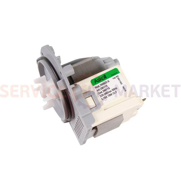 Pump 18W 290115 (contact section at the back; for 3 self-adjusting) Askoll