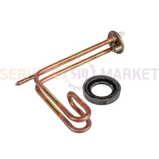 Heating element for boiler under anode 2000W (copper L-shaped) flange 48mm 1 tube under sensor anode M5 Ariston
