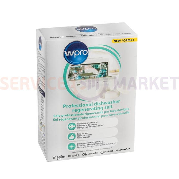 Dishwasher salt in tablets 1.8kg Wpro