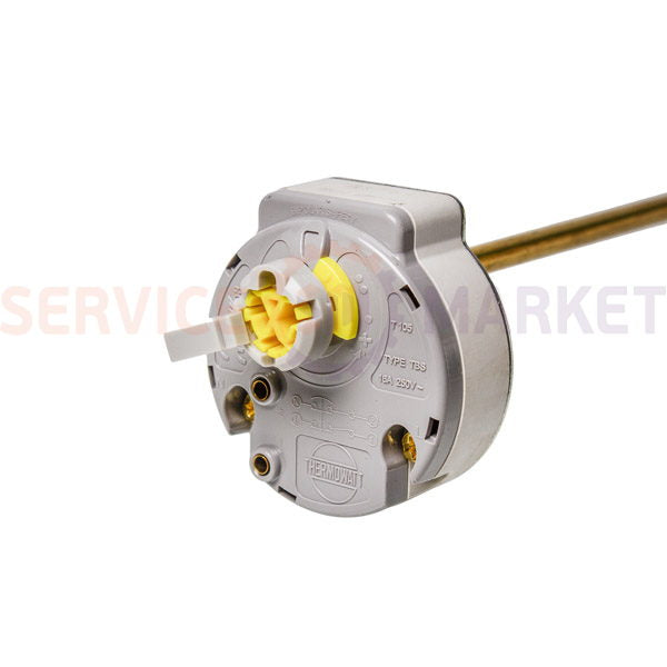 Thermostat TBS 16A 250V, rod L=270mm, F.70/S.78°C outputs on lamp. Thermowatt Ariston