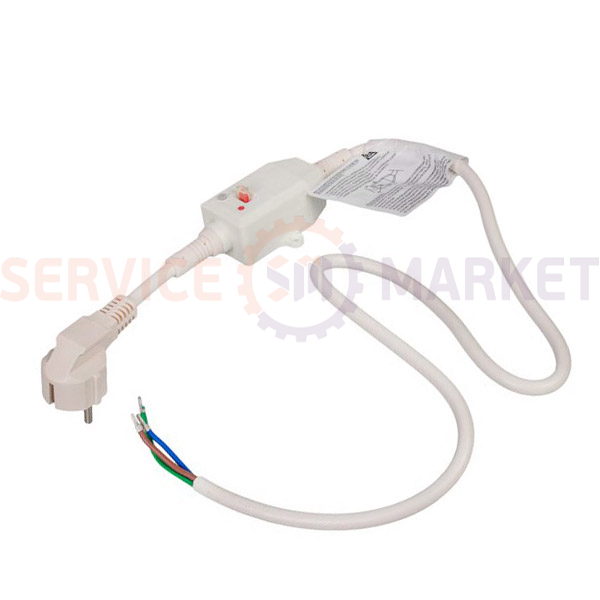 Сетевой шнур с УЗО (15mA) 230V 16A L=1500mm для бойлера Ariston