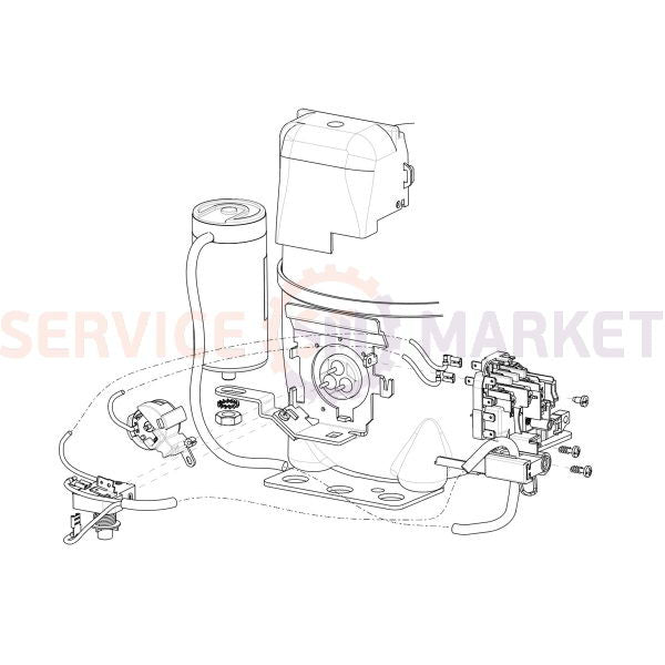 Compressor for refrigerator EMBRACO ASPERA NEK2134GK R404a 463W