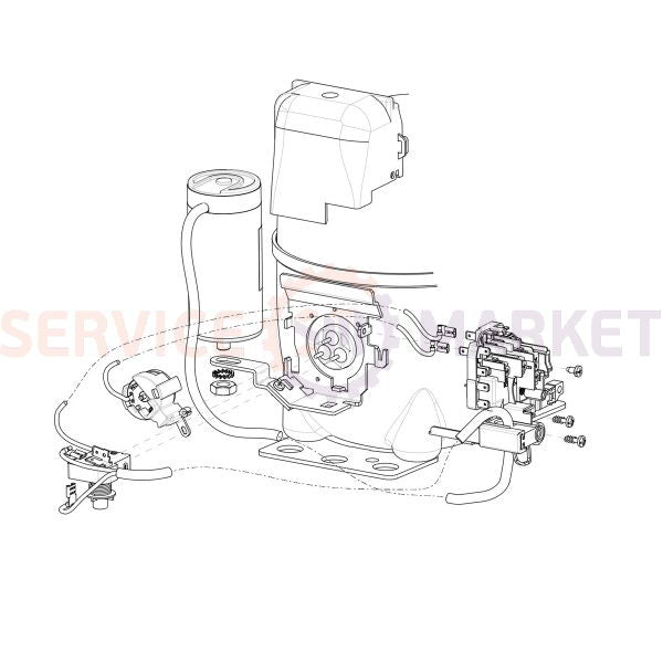 Compressor for refrigeration EMBRACO ASPERA NEU2155GK R404a 653W (with starting relay CSIR)