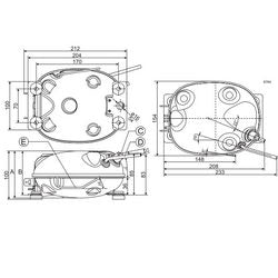 SECOP refrigeration. Compressor (DANFOSS) XV7.2KX R600a. ???W (with starting relay)