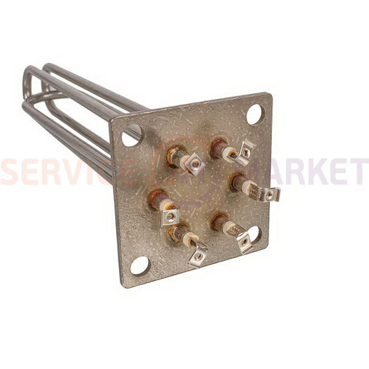 Heating element block 6000W (stainless steel), L=325mm flange 100x100mm for electric boiler Balcik
