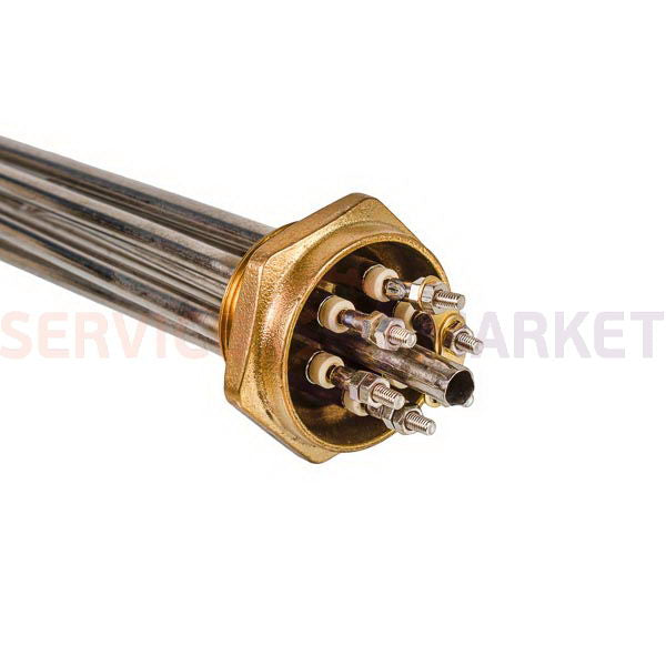 Heating element block 3000W 220-380V (stainless steel), L=230mm nut 1.5" (48mm) for electric boiler Balcik