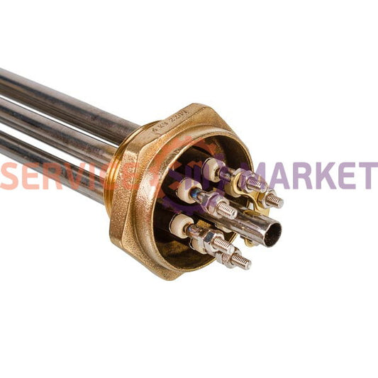 Heating element block 6000W 220V (stainless steel), L=305mm nut 1.5" (48mm) for electric boiler SANAL