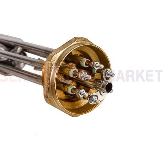 Heating element block 6000W 220-380V (stainless steel), L=335mm nut 1.5" (48mm) for electric boiler SANAL