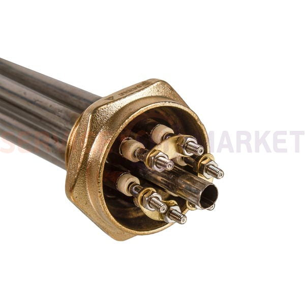 Heating element block 7500W 380V (stainless steel), L=350mm nut 1.5" (48mm) for electric boiler SANAL