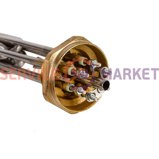 Heating element block 9000W 220V (stainless steel), L=245mm nut 2" (clip) for electric boiler TERMO-MIX