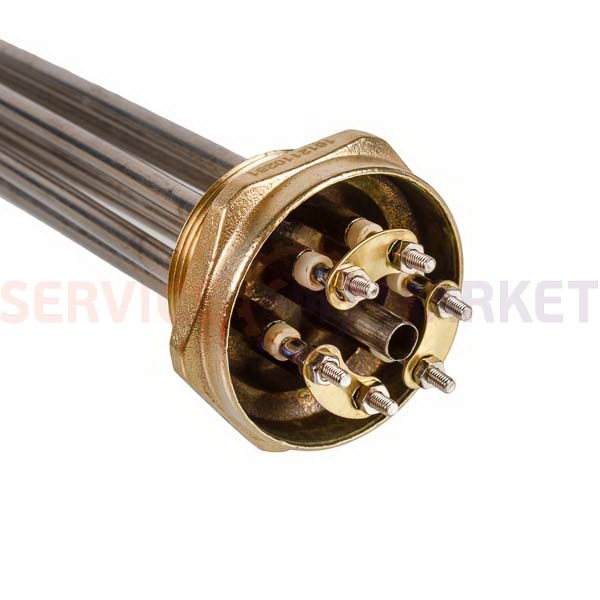 Heating element block 6000W 380V (stainless steel), L=330mm nut 2" for electric boiler SANAL