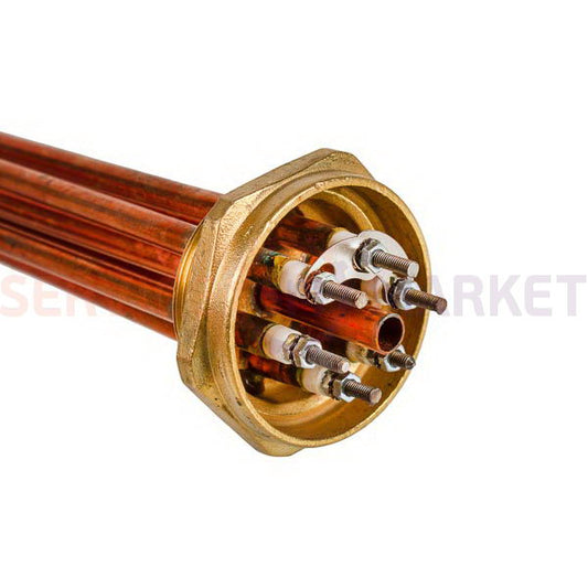Heating element block 15000W 220V (copper), L=485mm nut 2" for electric boiler BALCIK