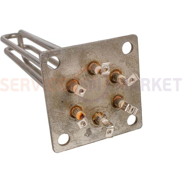 Heating element block 6000W 220V (stainless steel), L=340mm flange 100x100mm for electric boiler