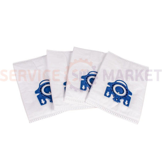 Set of microwave bags (12 pcs.) HyClean 3D GN + motor and outlet filters (2 pcs. each) for Miele vacuum cleaners